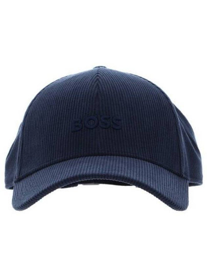 Embroidered Logo Baby Corduroy Ball Cap Blue - HUGO BOSS - BALAAN 2