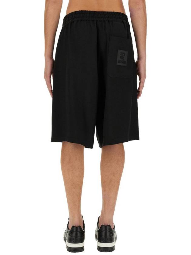 short pants 03380234 8555 BLACK - MOSCHINO - BALAAN 4