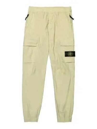 Stretch Cotton Tela Paracadute Cargo Straight Pants Pistachio - STONE ISLAND - BALAAN 2