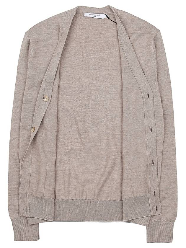 Fox Head Patch Classic Cardigan Beige Melange - MAISON KITSUNE - BALAAN 10