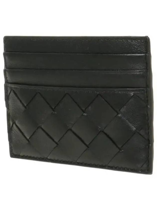 Intrecciato Leather Card Wallet Black - BOTTEGA VENETA - BALAAN 3