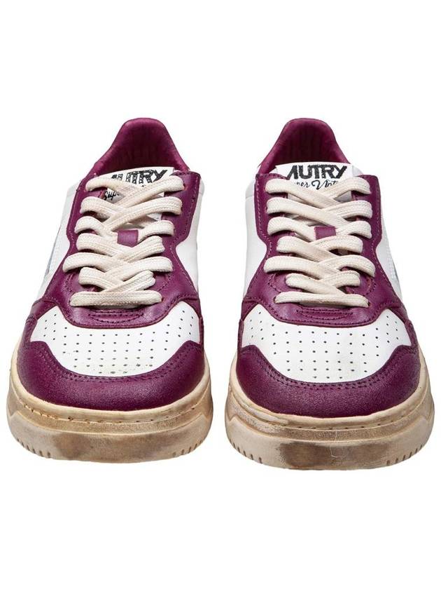 Autry Vintage Effect Leather Sneakers - AUTRY - BALAAN 2