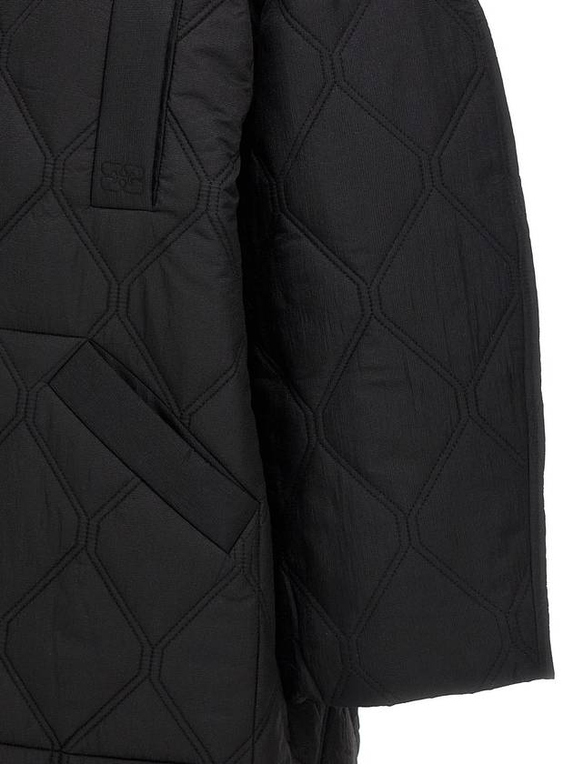 Single Breasted Quilted Padding Black - GANNI - BALAAN 5