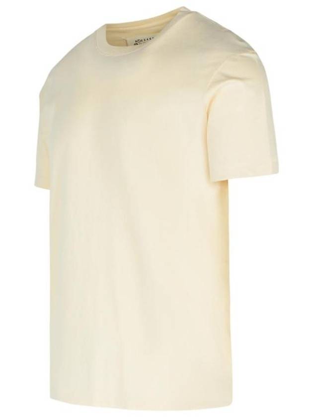 Crew Neck Cotton Short Sleeve T-Shirt Ecru - MAISON MARGIELA - BALAAN 3