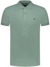 Stretch Piquet Slim Polo Shirt Green - CP COMPANY - BALAAN 2