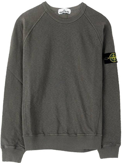 Logo Wappen Washed Raglan Sweatshirt Charcoal - STONE ISLAND - BALAAN 2