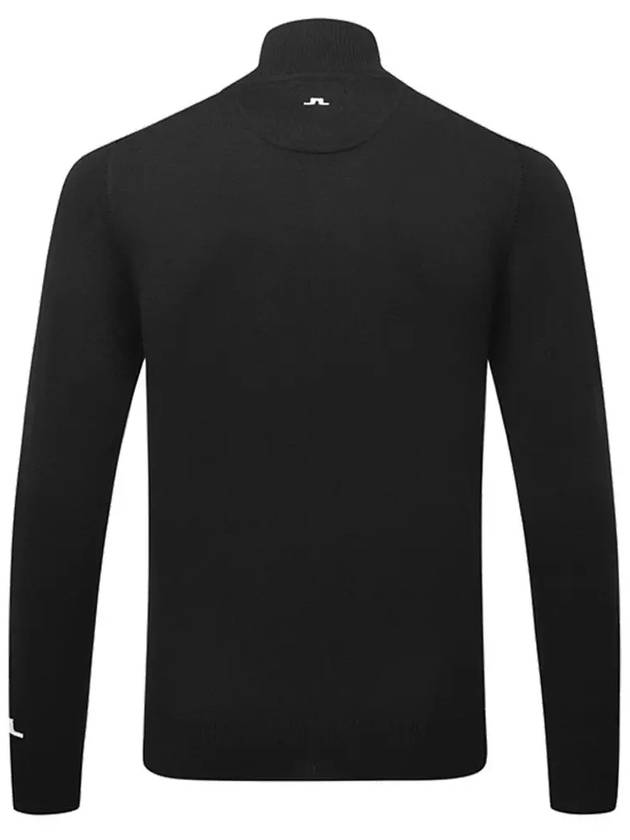 Kian Half Zip-Up Knit Top Black - J.LINDEBERG - BALAAN 4