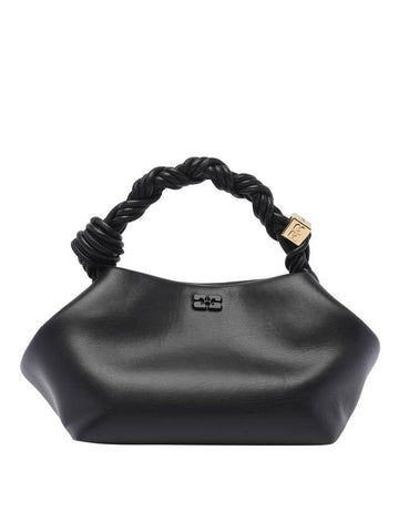 Logo Small Bou Tote Bag Black - GANNI - BALAAN 1