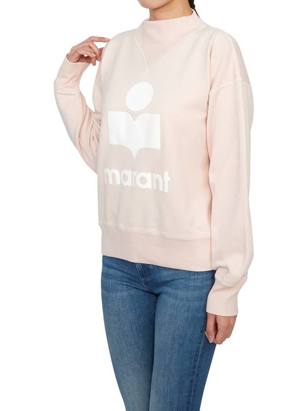 Moby Logo Print Sweatshirt Pink - ISABEL MARANT ETOILE - BALAAN 5