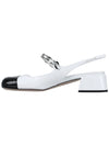 Ballerina Slingback Heels White - MIU MIU - 4