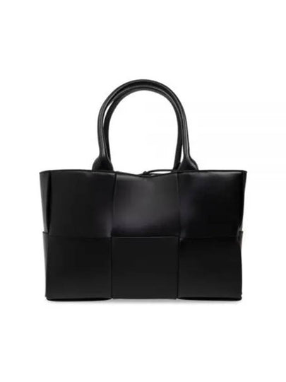 Arco Intrecciato Small Tote Bag Black - BOTTEGA VENETA - BALAAN 2