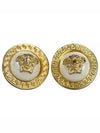 Medusa Greca Pearl Earrings Gold - VERSACE - BALAAN 2