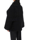 Embroidered Scarf Jacket Black - TOTEME - BALAAN 4