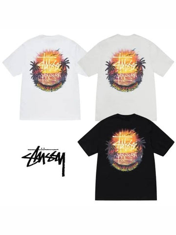 Sunset T shirt TEE - STUSSY - BALAAN 1