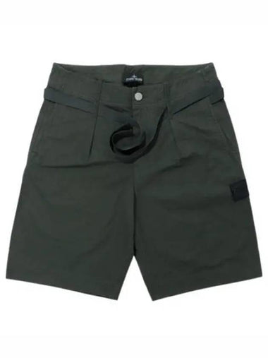 Shadow Project Hidden Badge Bermuda Pants Wide Fit - STONE ISLAND - BALAAN 1