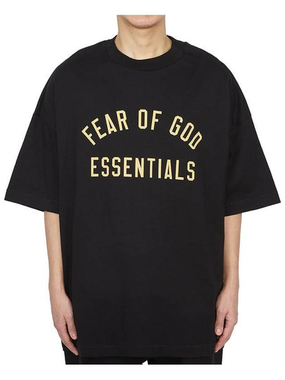 Jersey Crew Neck Short Sleeve T-Shirt Black - FEAR OF GOD - BALAAN 2