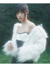 Hair Fur Jacket White - ZIZEMUSEUM - BALAAN 2