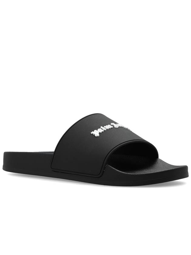 Palm Angels Slides With Logo, Men's, Black - PALM ANGELS - BALAAN 4