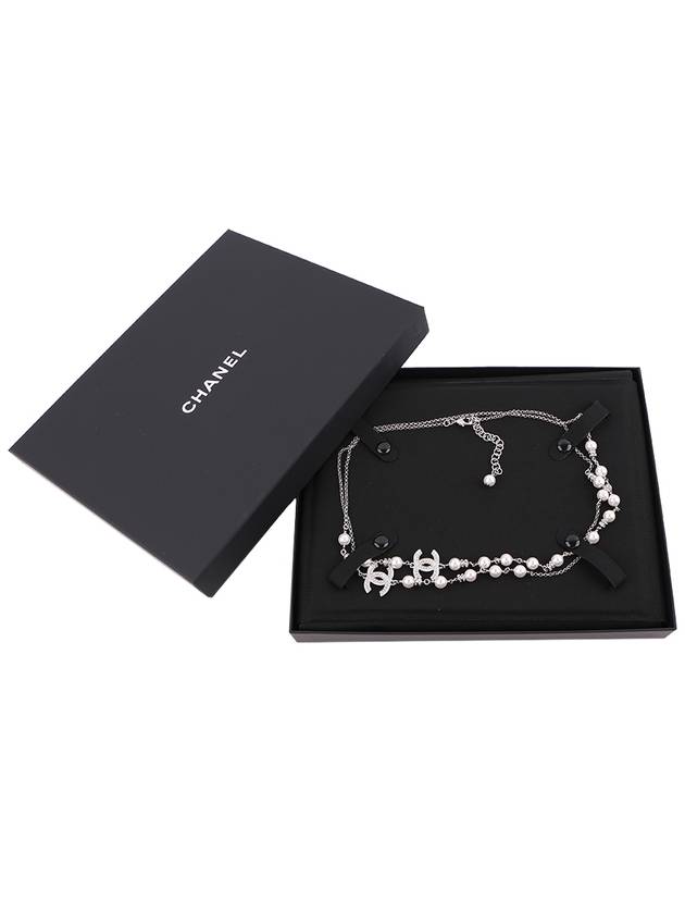 Metal Glass Pearly Long Necklace ABD444 B16782 NY391 - CHANEL - BALAAN 2