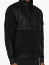 Logo Patch Recycled Nylon Track Jacket Black - STONE ISLAND - BALAAN 4