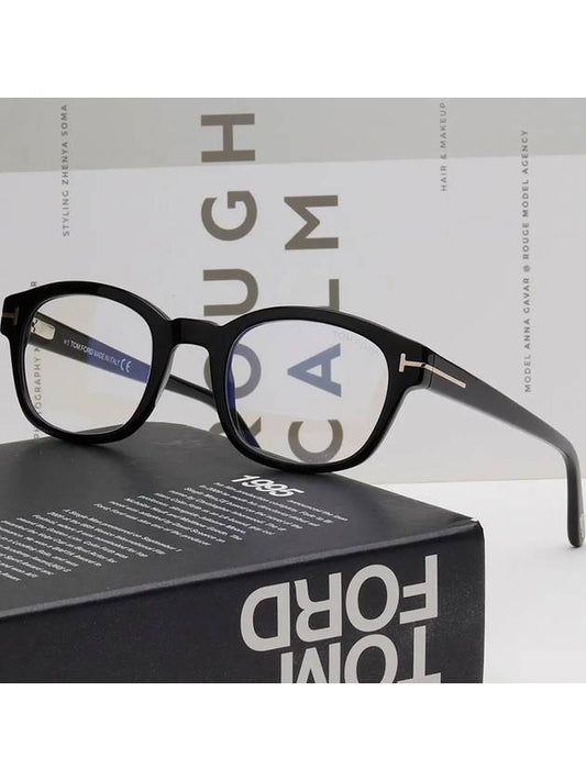 Blue light blocking glasses frame TF5808B 001 Eye protection horn frame - TOM FORD - BALAAN 2