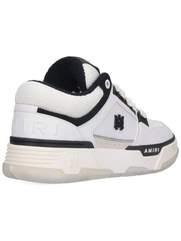 White And Black Chunky Sneakers With Logo Detail In Leather And Mixed Tech Fabrics Man - AMIRI - BALAAN 4