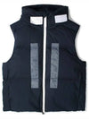 Marina Back Logo Print Vest Navy - STONE ISLAND - BALAAN 2