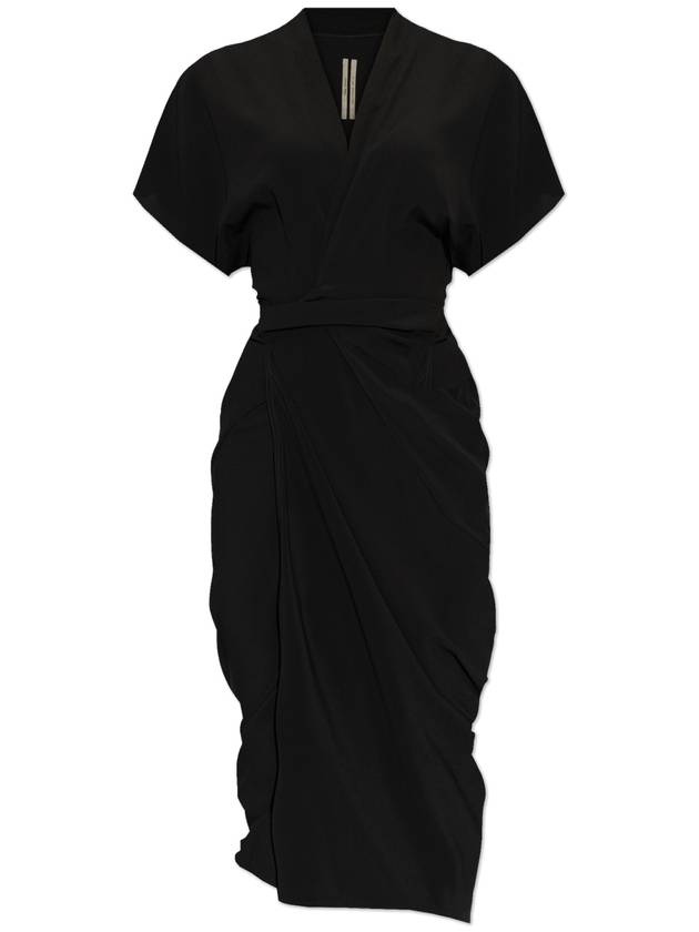 Rick Owens Dress Wrap, Women's, Black - RICK OWENS - BALAAN 1