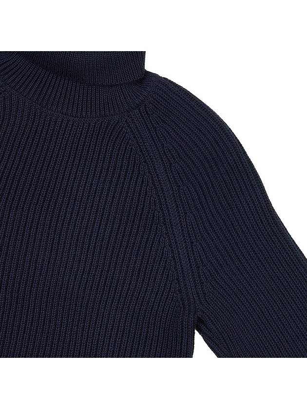 Cotton Wool Blend Turtleneck Black - AMI - BALAAN 5