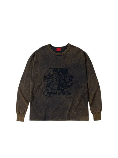 Washed Graphic Long Sleeve T-Shirt - CONECTX - BALAAN 2