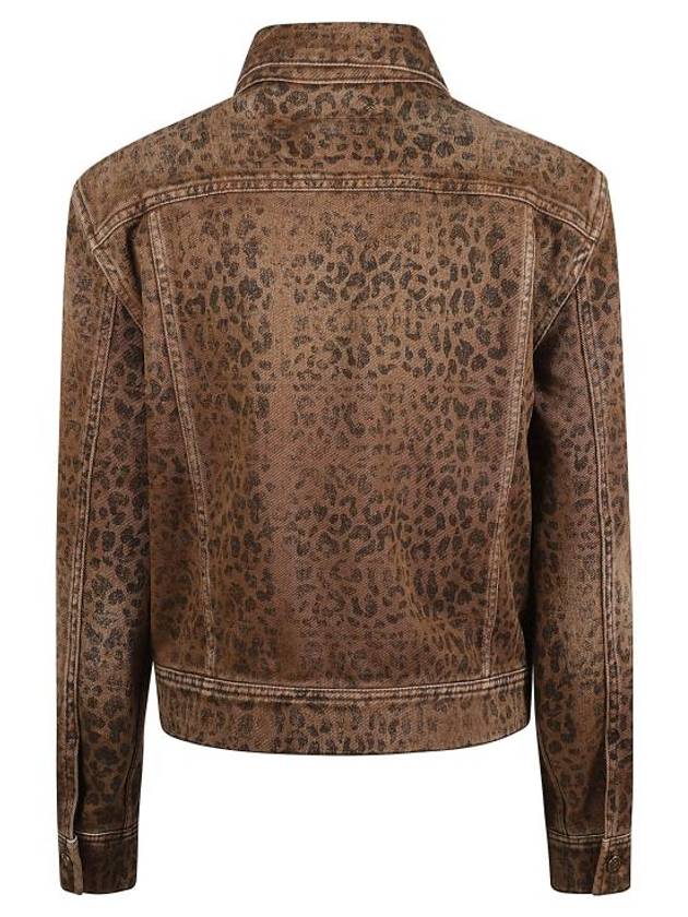 Leopard Print Jacket Brown - GOLDEN GOOSE - BALAAN 4