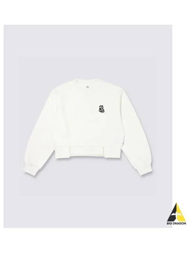 Panda Crop Crew Neck Marshmallow VN000JK0FS81 - VANS - BALAAN 1