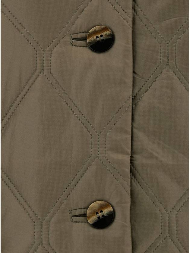 Shiny Quilt Padding  Fallen Rock Brown - GANNI - BALAAN 5