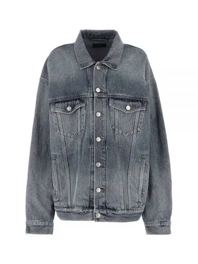 Over indigo denim jacket 724651 THW25 - BALENCIAGA - BALAAN 1