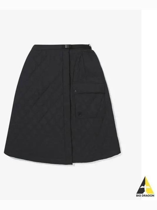 Quilted Skirt FS2SKG4153FBLK - FILA - BALAAN 1