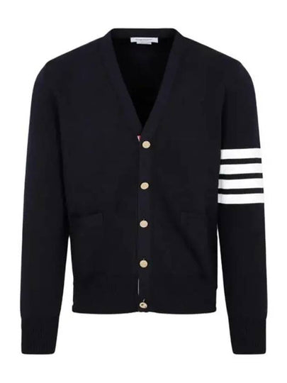 Milano Stitch 4 Bar Cardigan Navy - THOM BROWNE - BALAAN 2