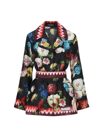 Shirt F5Q03THI1RDHH4YF P24 FLOWERS - DOLCE&GABBANA - BALAAN 1