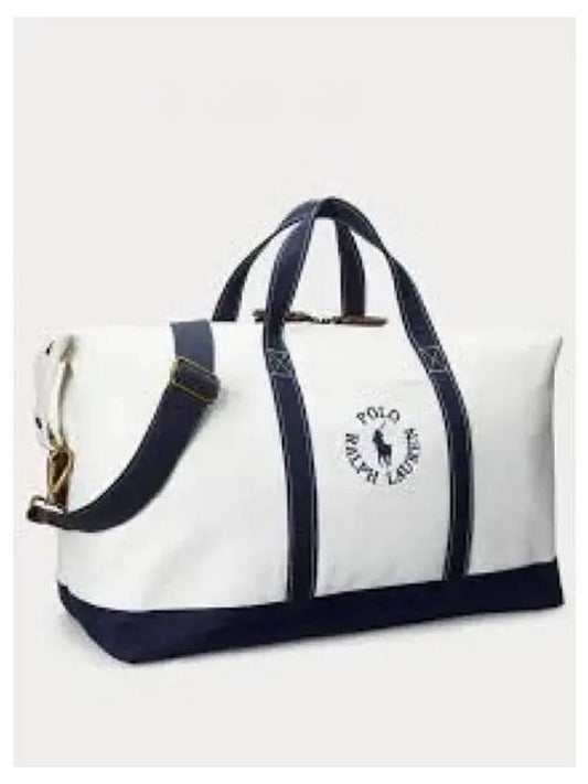 30 points logo imbroider canvas duffel navy - POLO RALPH LAUREN - BALAAN 2