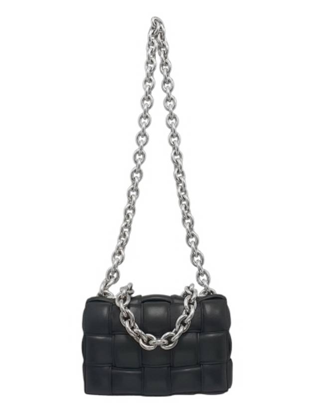 631421 Padded cassette silver chain shoulder bag - BOTTEGA VENETA - BALAAN 4