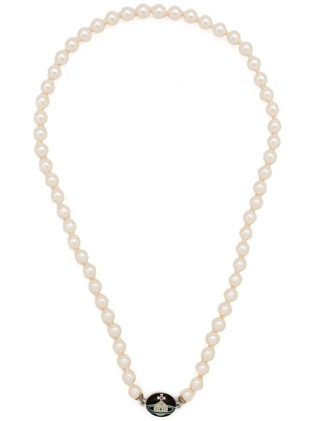 Loelia Pendant Pearl Necklace Black - VIVIENNE WESTWOOD - BALAAN 4