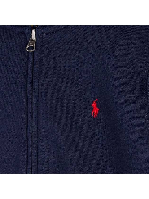 Kids Pony Embroidered Logo Hood Zip Up Navy 547626 001 - POLO RALPH LAUREN - BALAAN 4