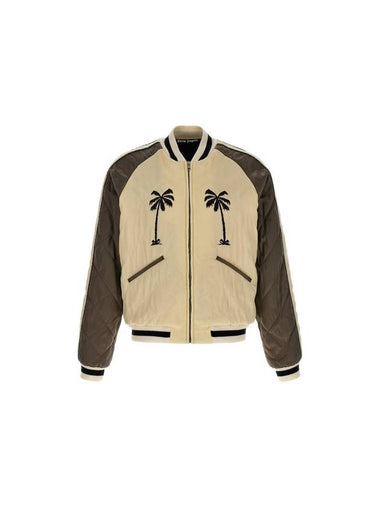 SS Bomber Jacket Upsidedown Palm Suakajan PMEA110S23FAB00164046404 - PALM ANGELS - BALAAN 1