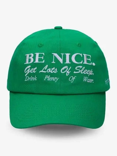 BE NICE embroidery ball cap green ACAW2346VE - SPORTY & RICH - BALAAN 1