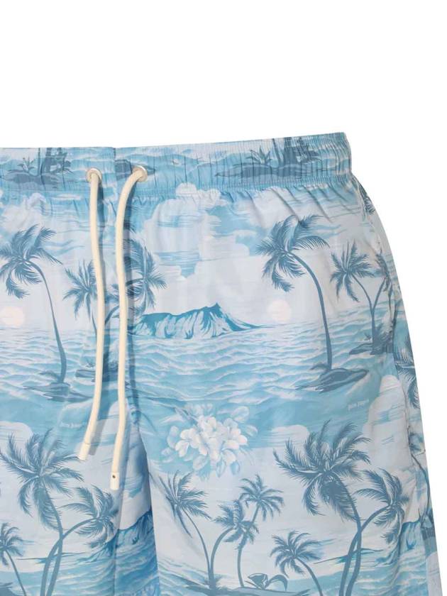 Sunset Graphic Print Swim Shorts PMFD002S24FAB0034949 - PALM ANGELS - BALAAN 6