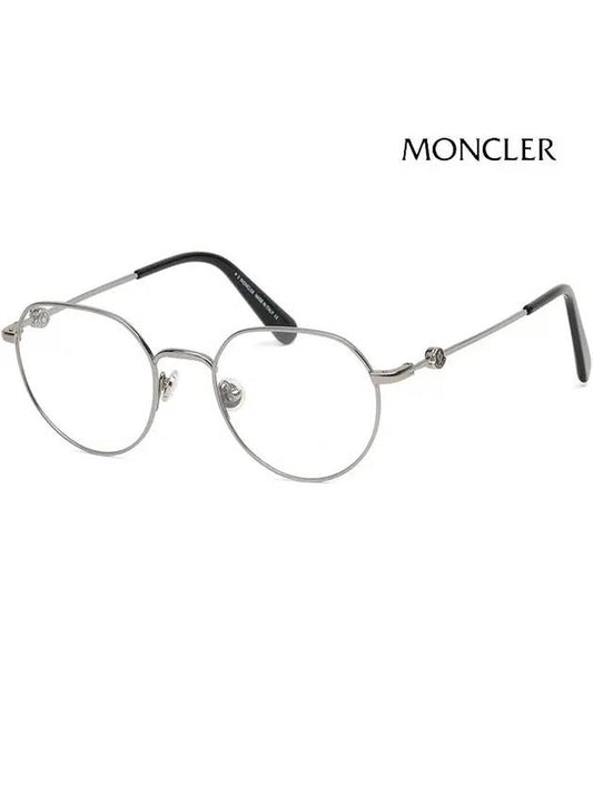 Eyewear Round Titanium Eyeglasses Silver - MONCLER - BALAAN 2