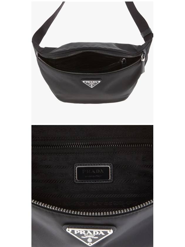 Logo Re-Nylon Fabric Belt Bag Black - PRADA - BALAAN 4