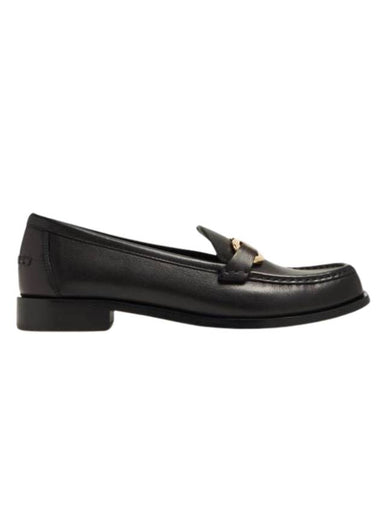 Gancini Ornament Loafers Black - SALVATORE FERRAGAMO - BALAAN 1