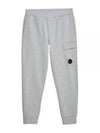 Diagonal Raised Fleece Cargo Track Pants Grey Melange - CP COMPANY - BALAAN 2