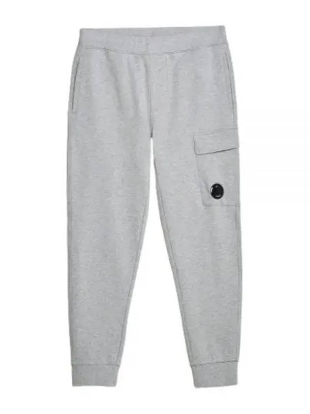 Diagonal Raised Fleece Cargo Track Pants Grey Melange - CP COMPANY - BALAAN 2