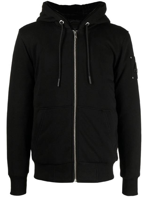 Classic Bunny Zip Up Hoodie White Lining Black - MOOSE KNUCKLES - BALAAN 2